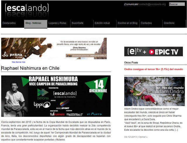 revista escalando chile
