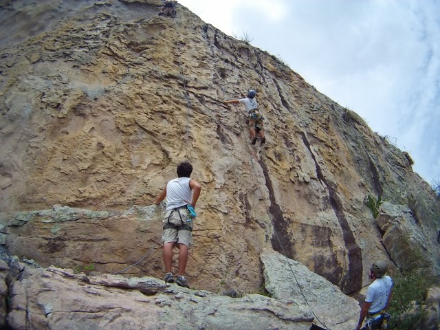 Fabricio na Pedra do Moreno