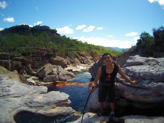 Um dos setores de escalada com vias, cachoeiras, psicobloc e muita vibe!