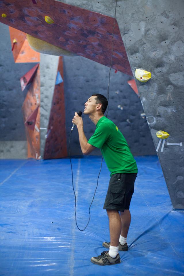 Eu durante o brieffing das finais